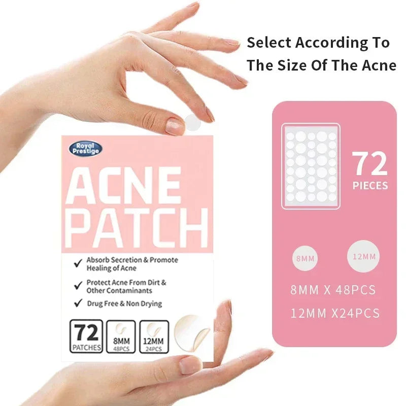 Invisible Anti-Acne Hydrocolloid Pimple Patches