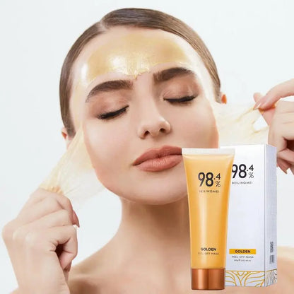 98.4% Beilingmei Gold Foil Peel-Off Mask 24k Gold